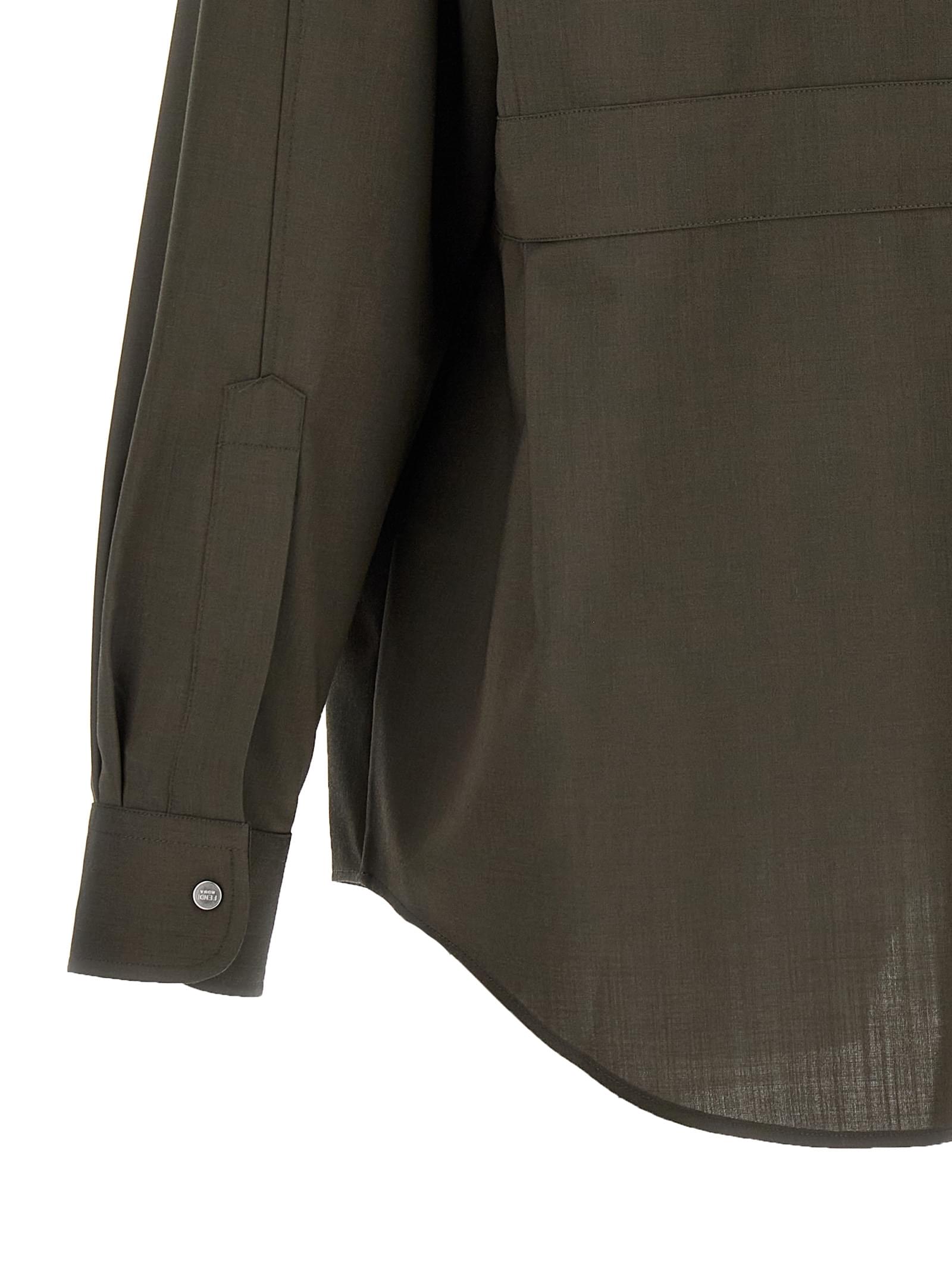 Fendi Men Wool Shirt DestGlow