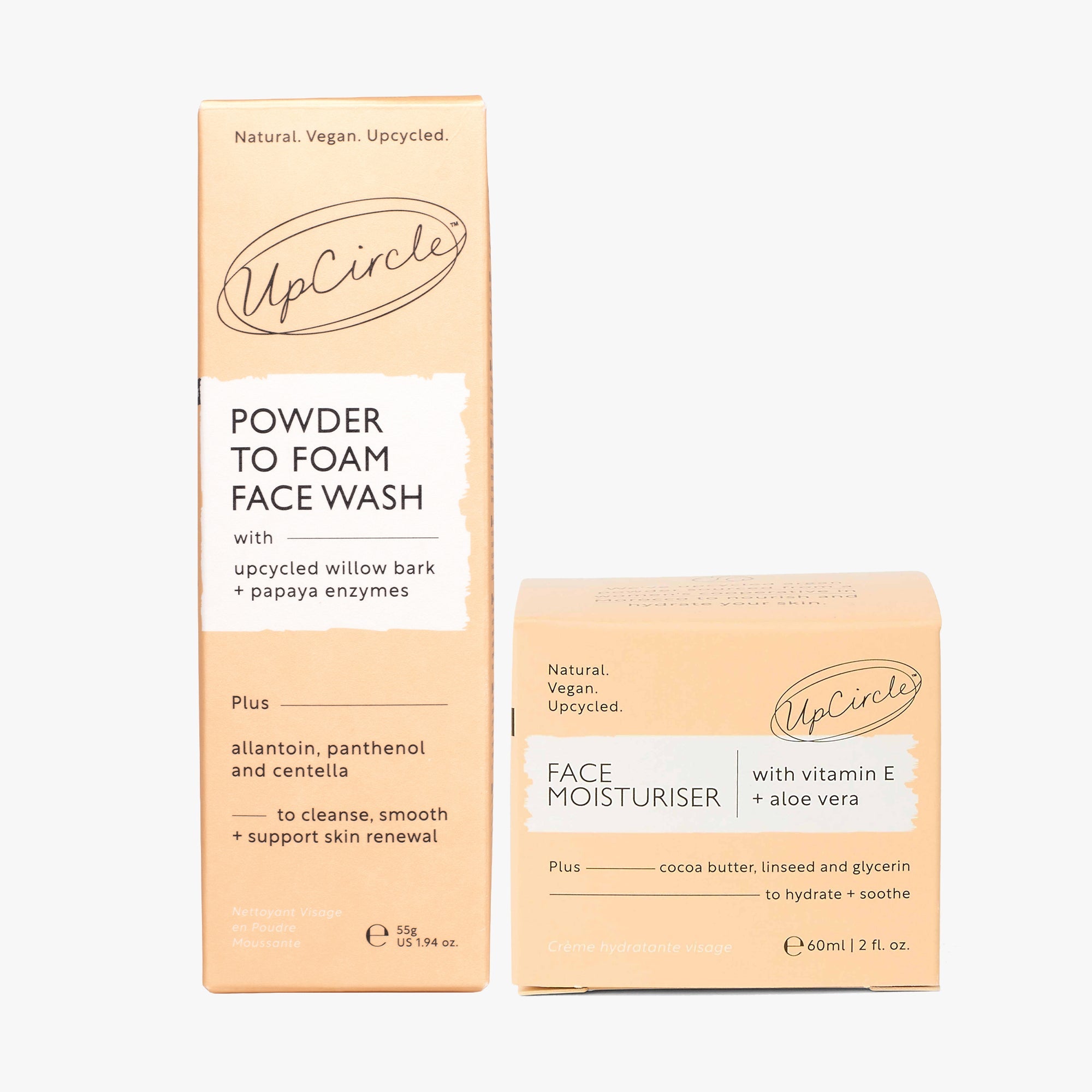 The Daily Duo: Foaming Face Wash + Vitamin E Moisturizer by UpCircle