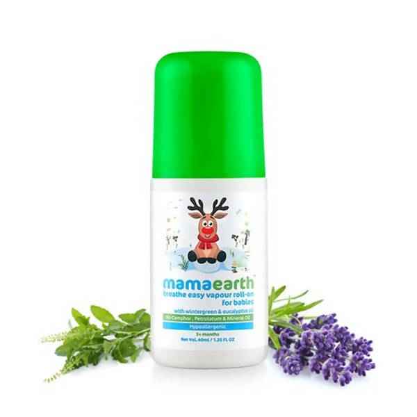 Mamaearth Baby Breathe Easy Vapour Roll-On For Relieves Congestion & Promotes Easy Breathing