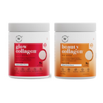 Wellbeing Nutrition Glow Korean Marine & Beauty Collagen Combo: Tropical Bliss & Mango Peach Flavor