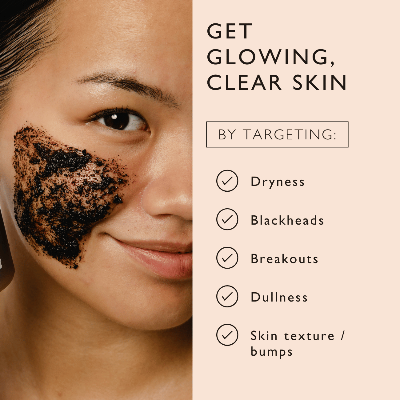 Face Scrub with Coffee + Rosehip Oil by UpCircle