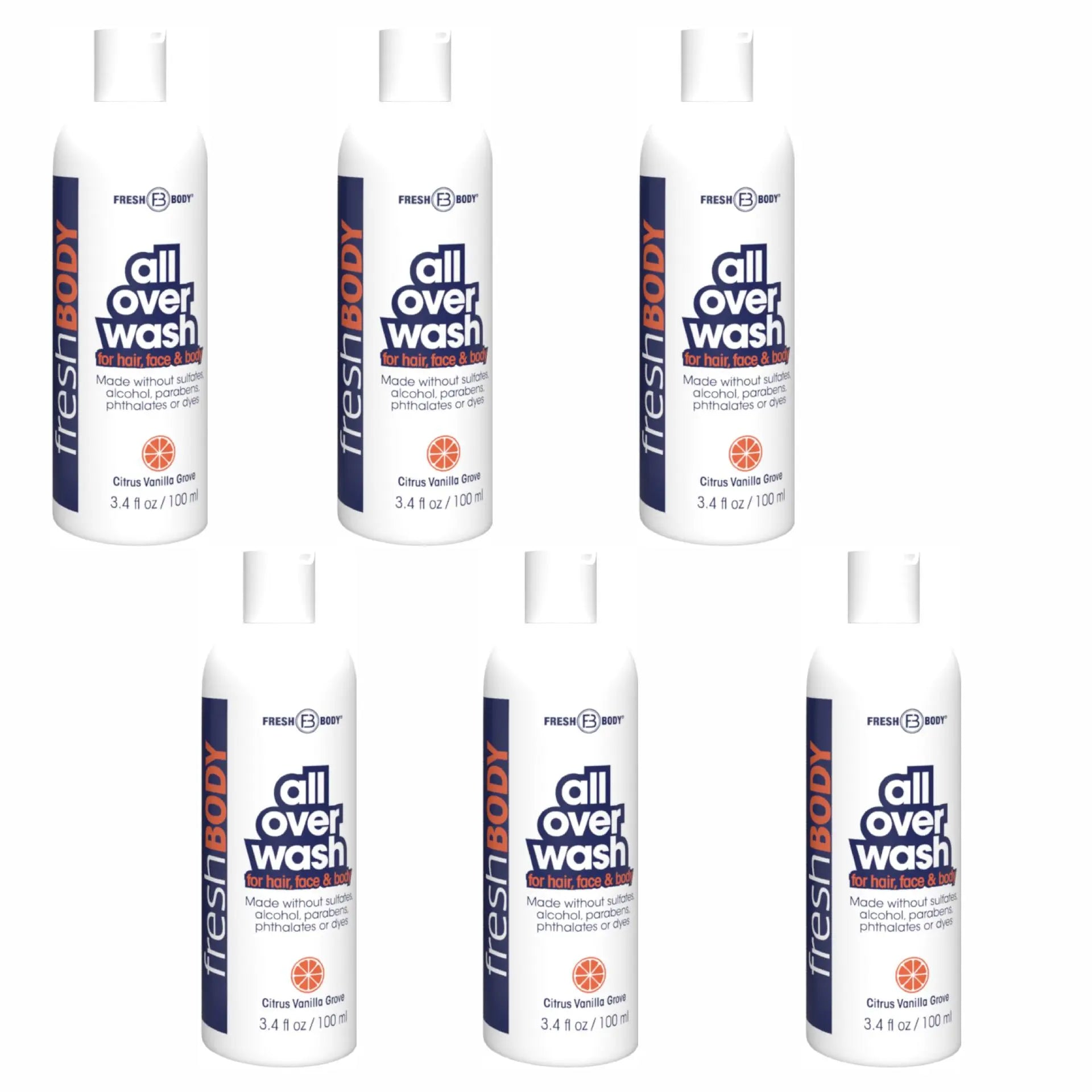 Fresh Bodywash All Over Wash - Citrus Vanilla Grove - 3.4 fl oz Travel Size - DestGlow