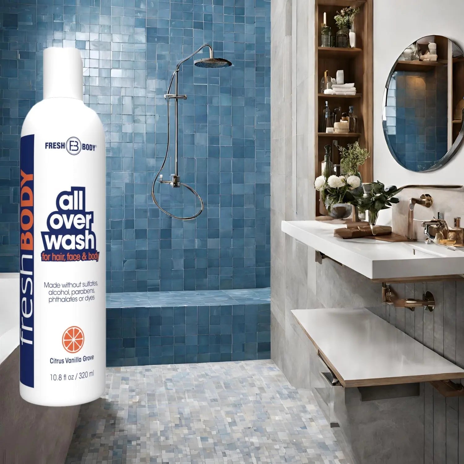 Fresh Bodywash All Over Wash - Citrus Vanilla Grove - 3.4 fl oz Travel Size by Fresh Body FB®