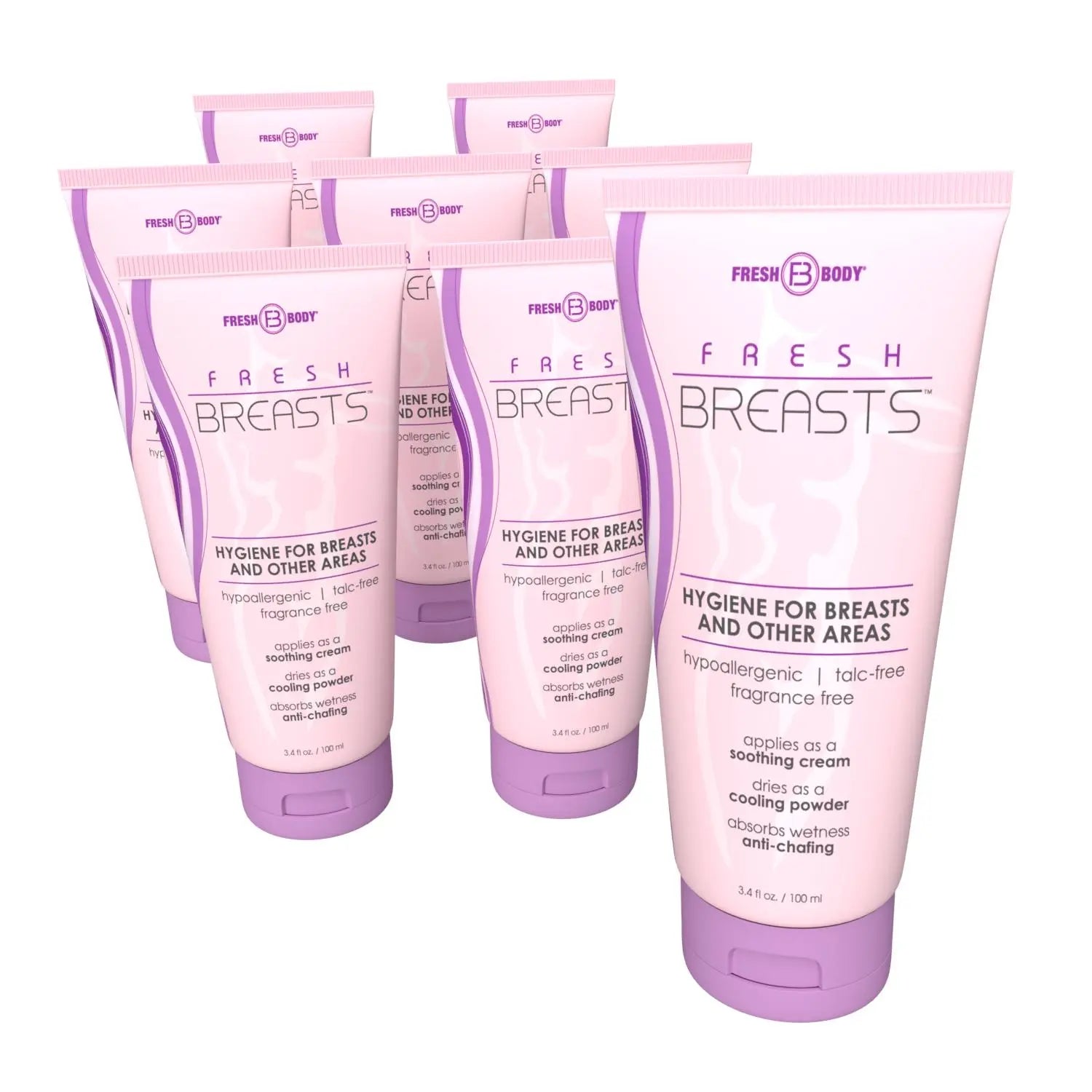 Fresh Breasts Anti-Chafing Cream 3.4 oz by Fresh Body FB®