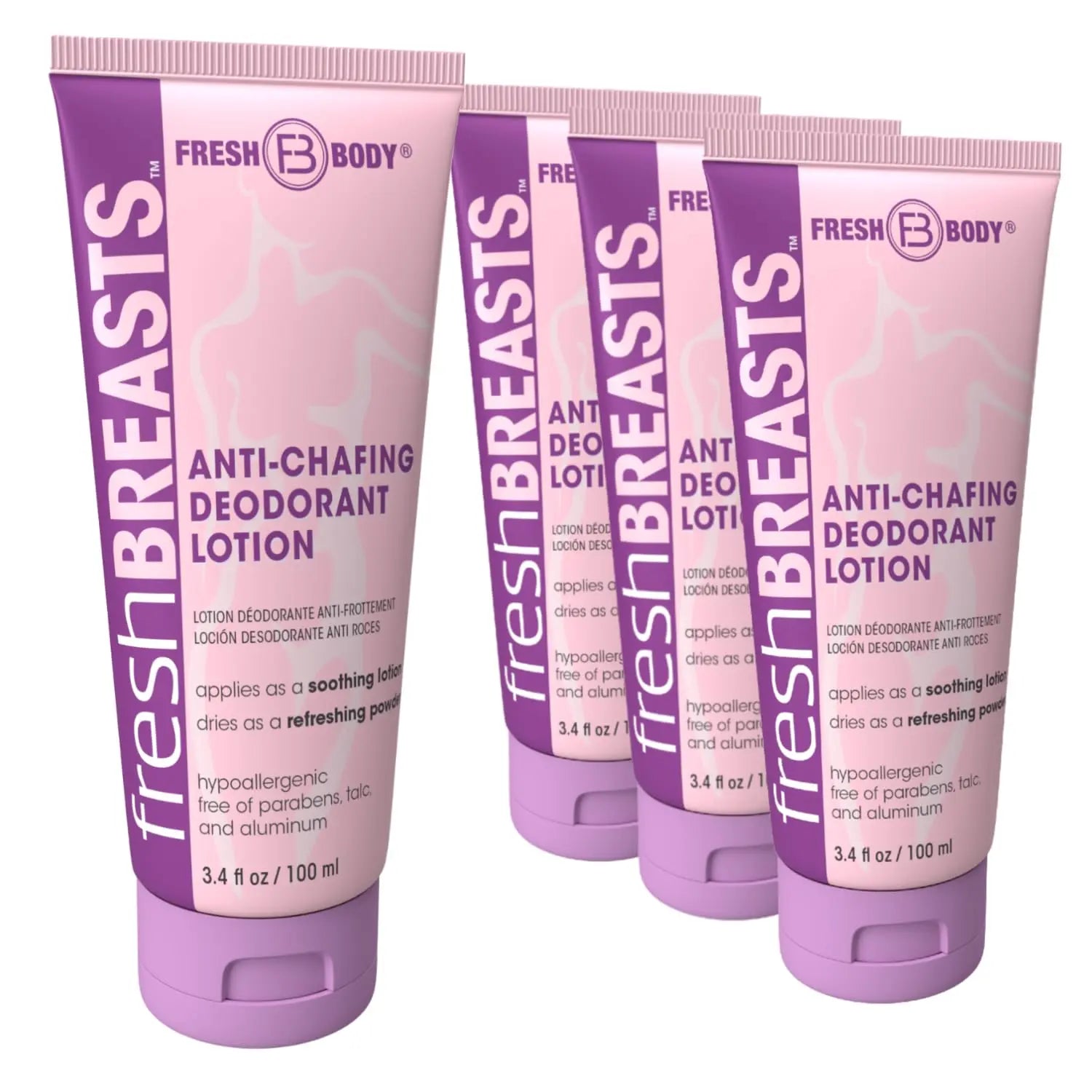 Fresh Breasts Anti-Chafing Cream 3.4 oz by Fresh Body FB®
