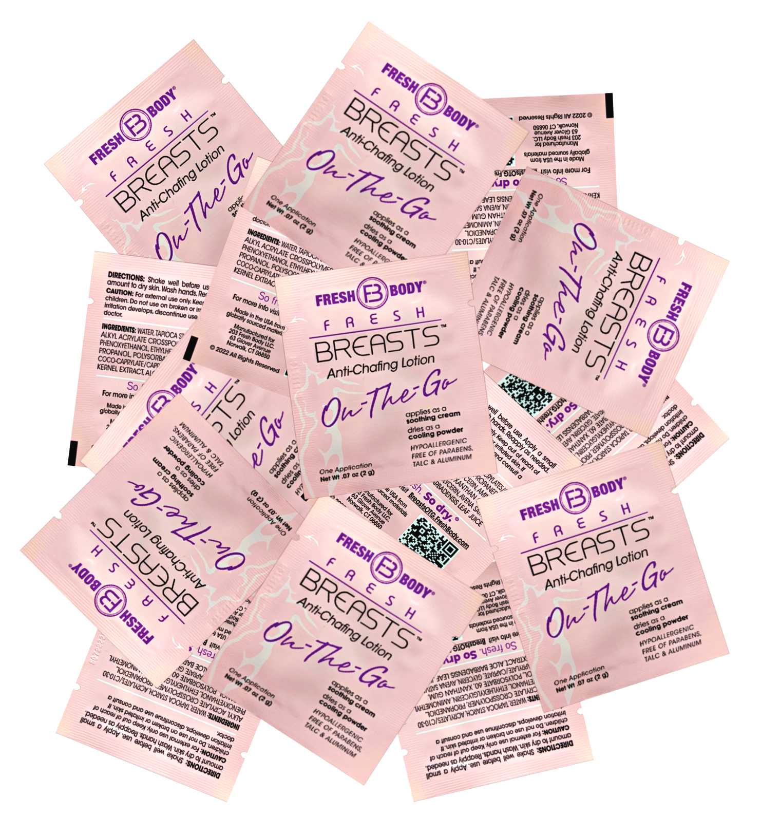 Fresh Breasts On-The-Go Anti-Chafing Cream Packets (select quantity) - DestGlow