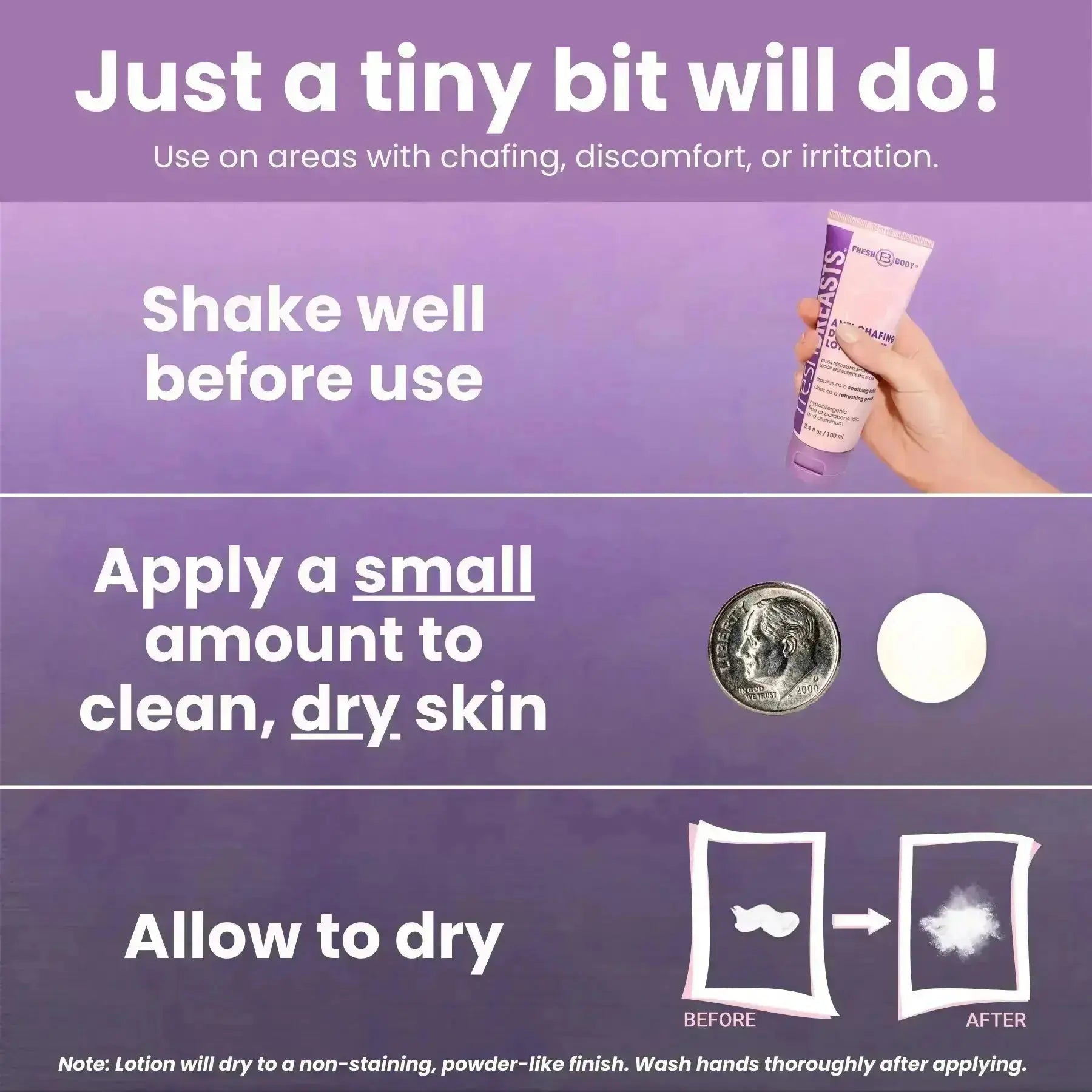 Fresh Breasts Anti-Chafing Cream 3.4 oz by Fresh Body FB®