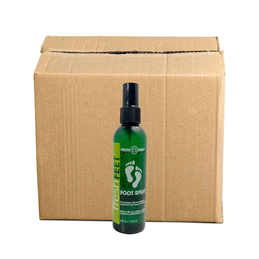 Fresh Feet Foot Spray with Eucalyptus, Spearmint & Tea Tree Oil - 4 oz Spray Bottle by Fresh Body FB®