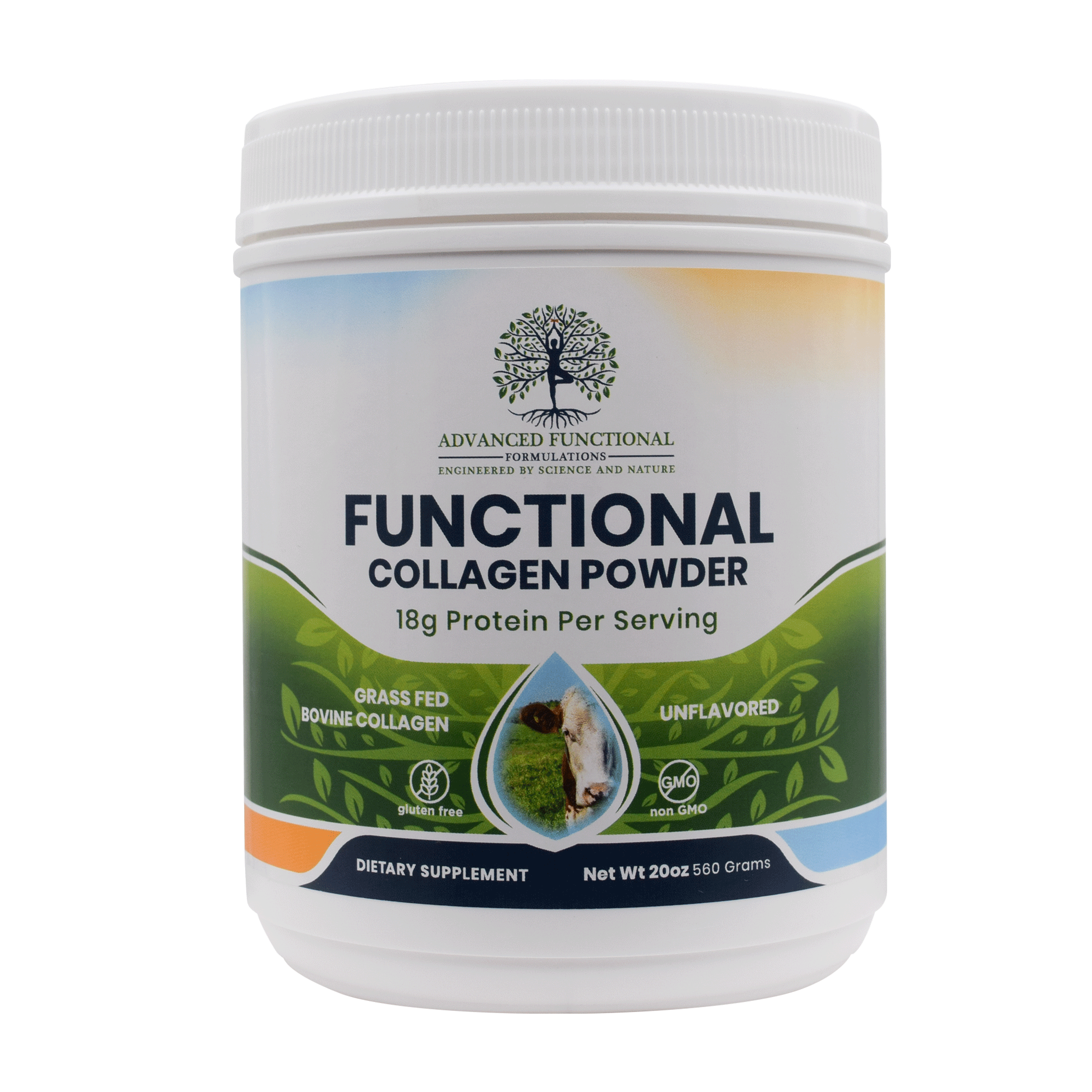 Functional Collagen Powder (The most beneficial source of protein) 100% Grassfed by Advanced Functional Medicine Supplements