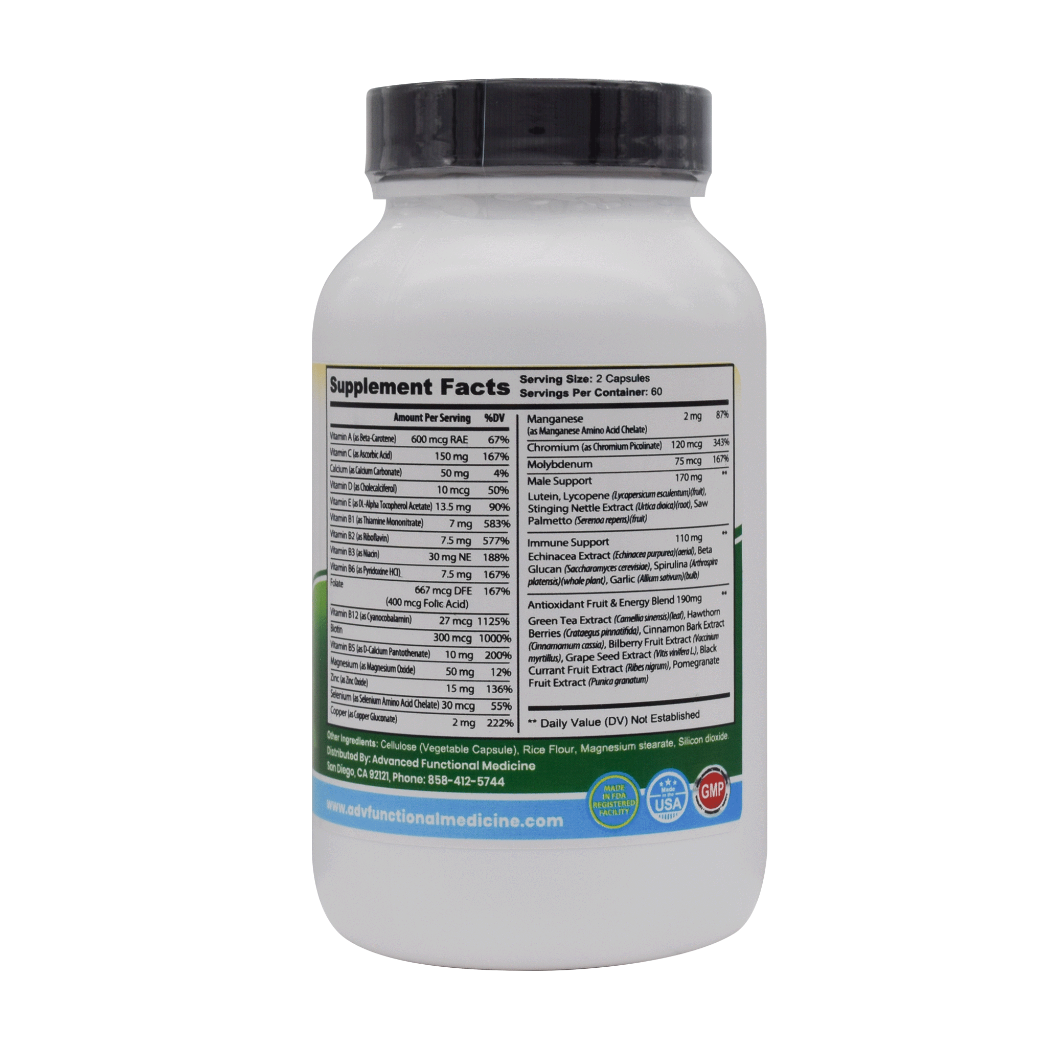 Functional Micronutrients for Men (Medical grade multivitamin designed specific for Men) by Advanced Functional Medicine Supplements