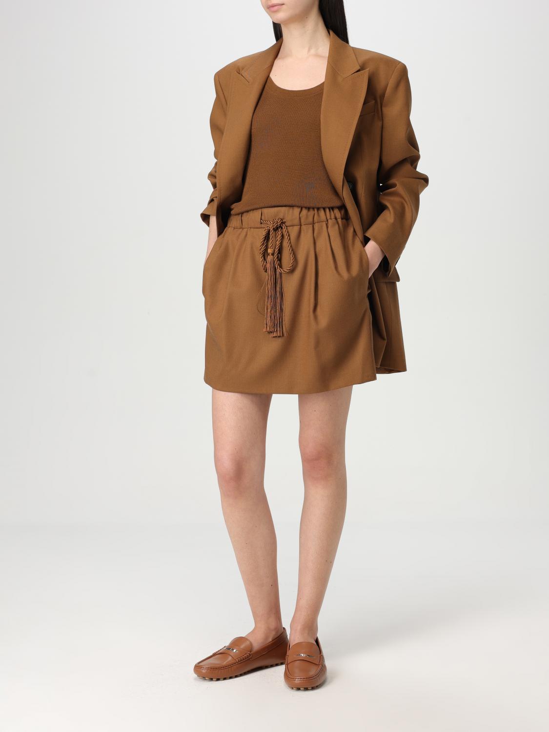 Max Mara Skirt Woman Leather by Luosophy