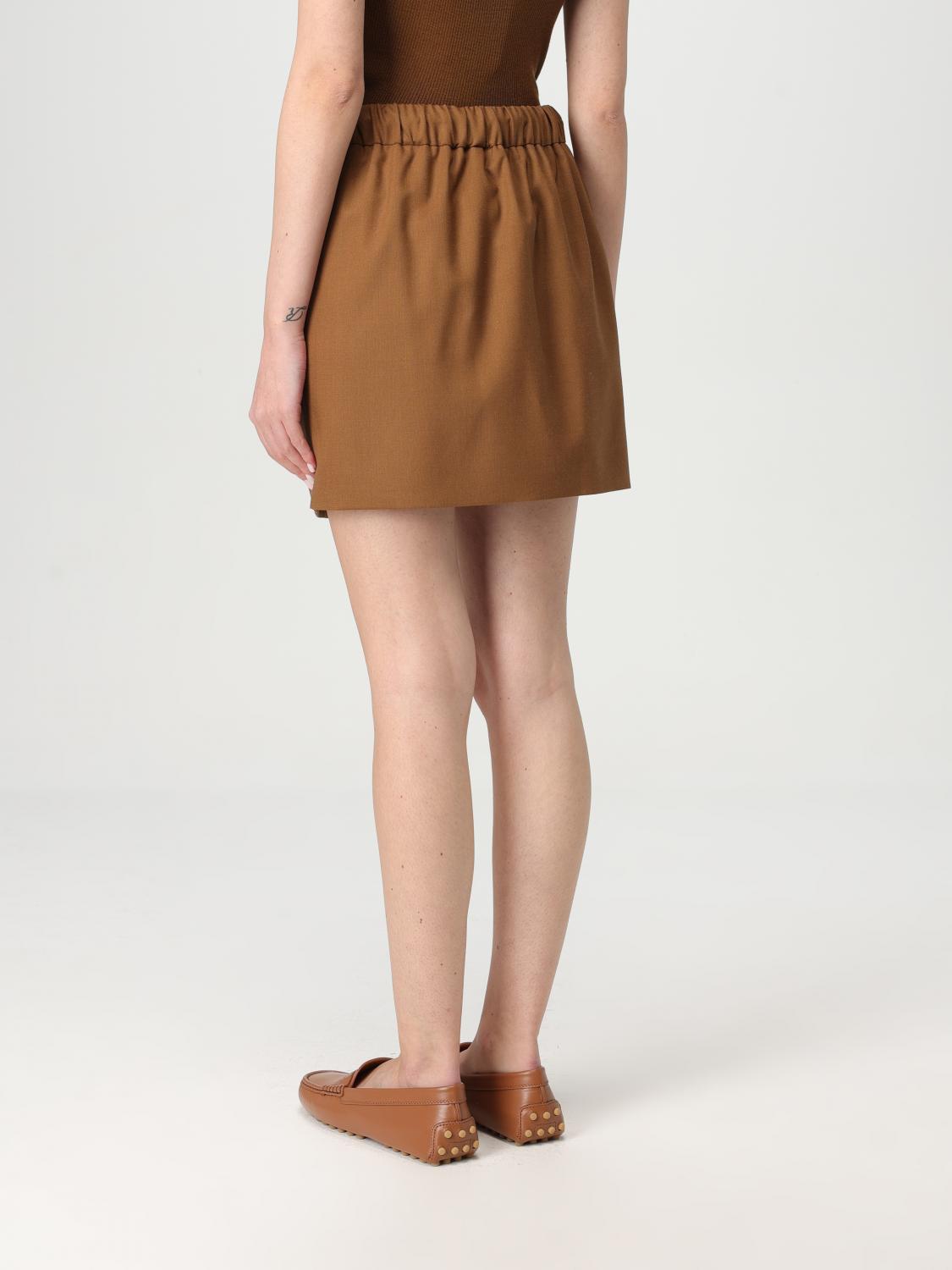 Max mara skirt woman leather