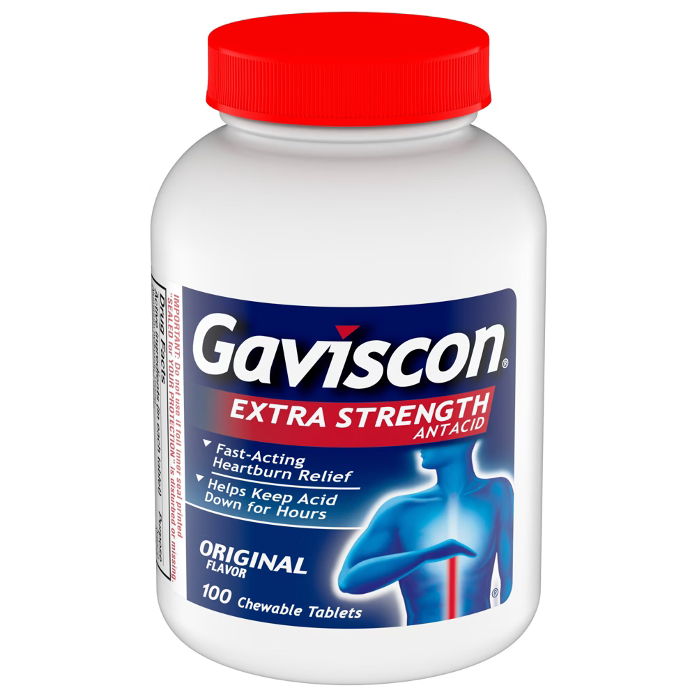 Gaviscon Extra Strength Original Chewable Tablets (100 ct) by Farmacias Savia