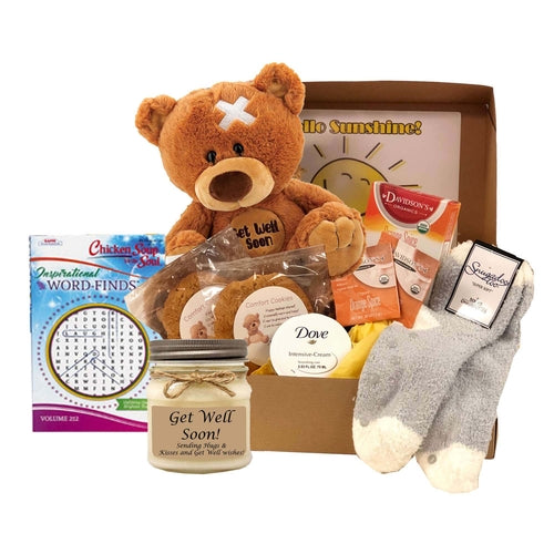 Get Well Soon Gift Basket - Gift of Sunshine Care Package for Women
