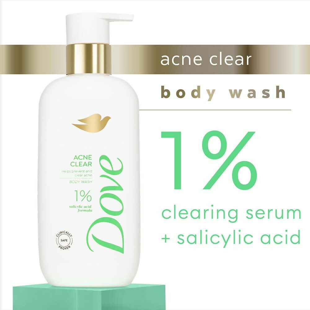 Dove Acne Clear Serum Body Wash with 1% Clearing Serum + Salicylic Acid