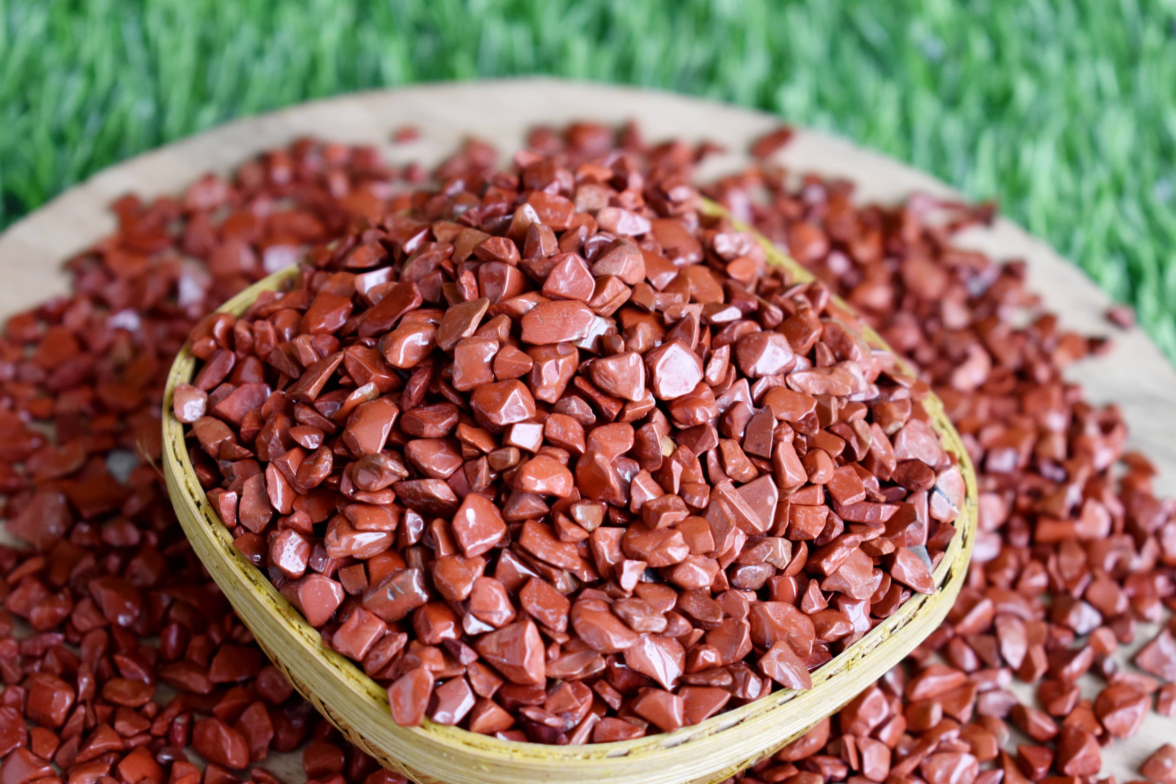 Red Jasper Crystal Chips. DestGlow
