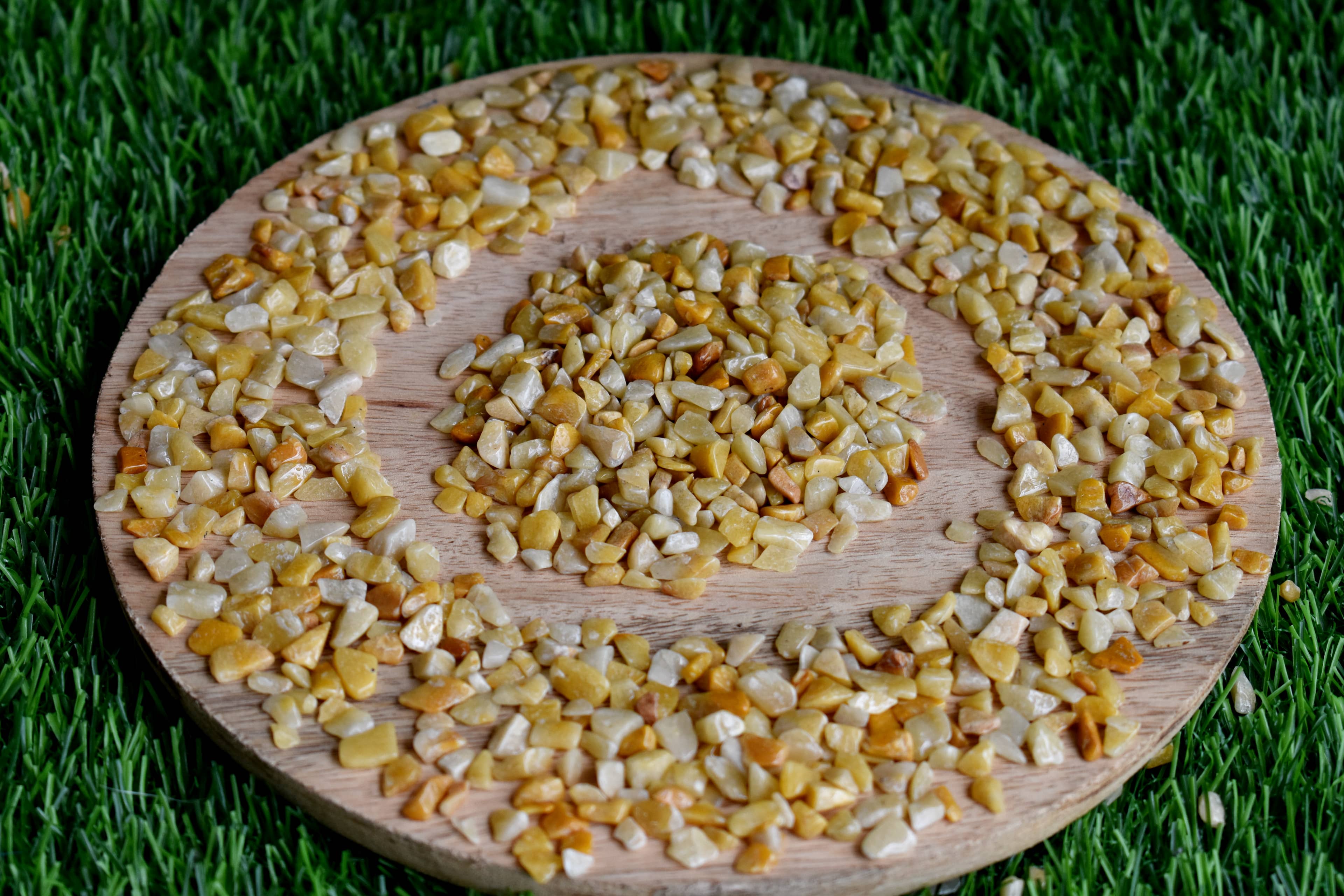 Raw Yellow Aventurine Crystal Chips.