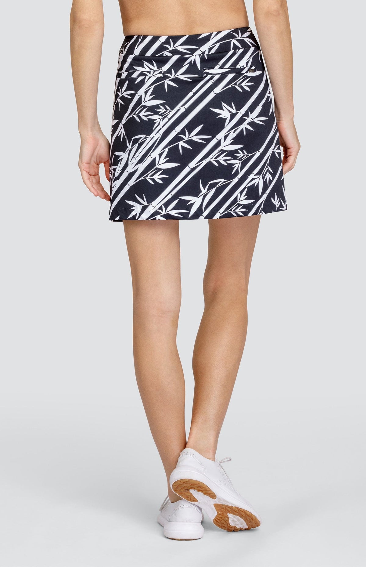 Bernadine 17" Skort - Bamboo Stripe Onyx DestGlow