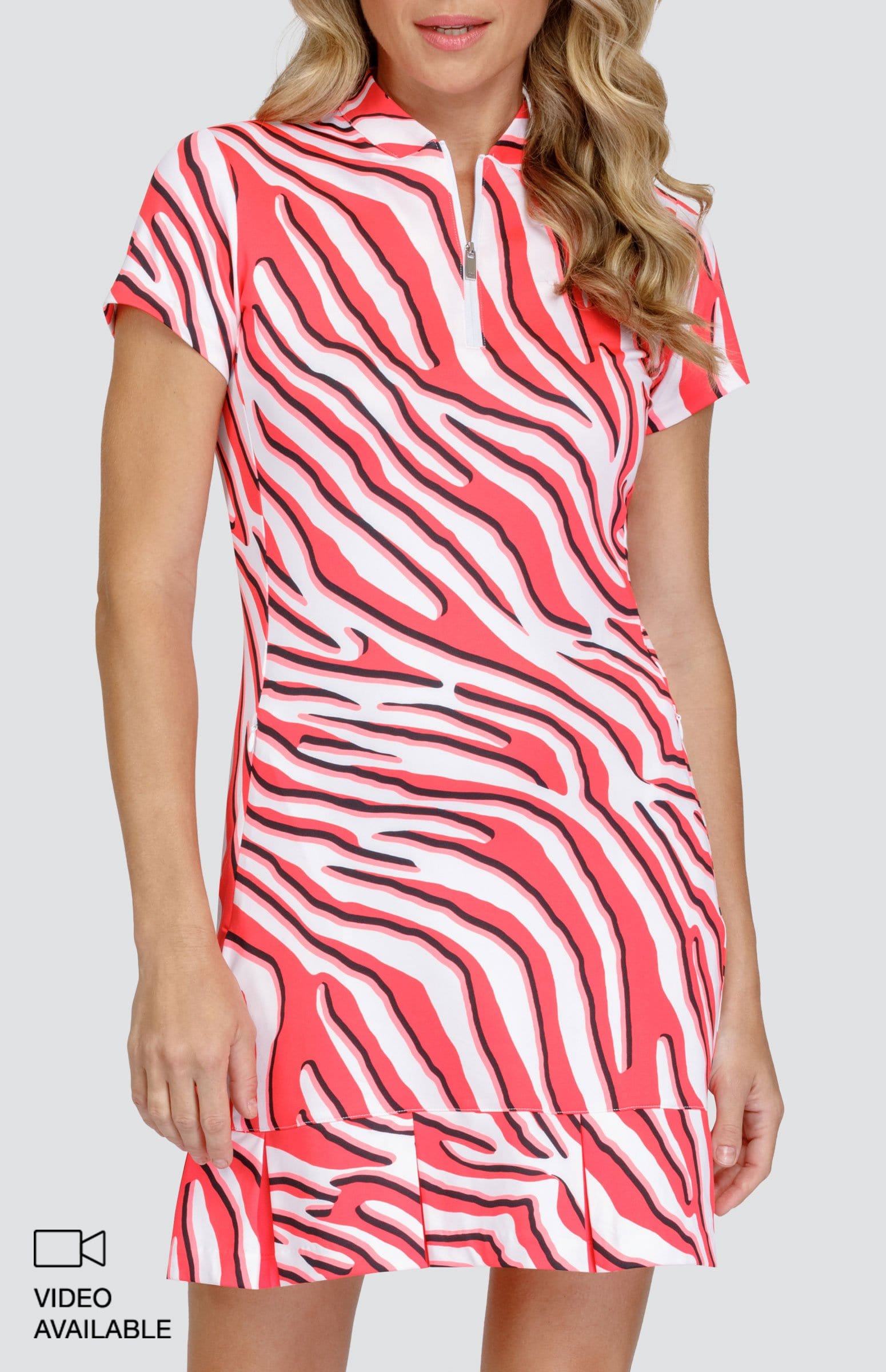 Stell Dress - Zebra Frill DestGlow