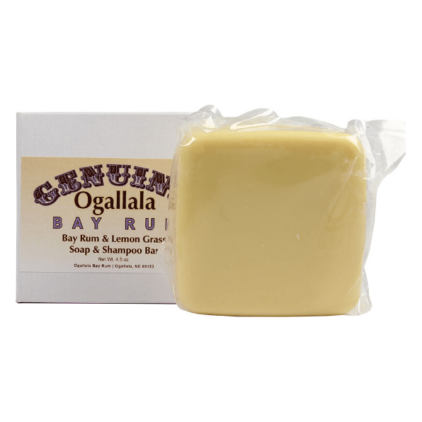 Ogallala Bay Rum & Lemon Creamy Soap & Shampoo Bar 4.5 Oz by Pasteur Pharmacy