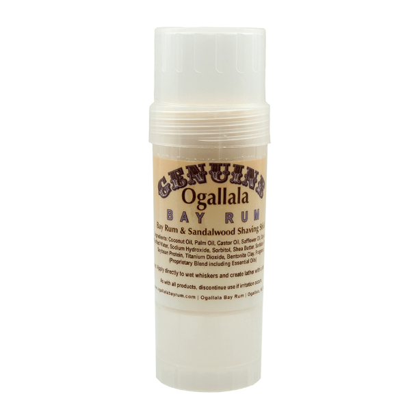 Ogallala Bay Rum & Sandalwood Shaving Stick 2.5 Oz by Pasteur Pharmacy