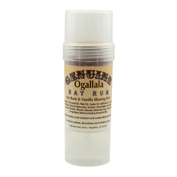 Ogallala Bay Rum & Vanilla Shaving Stick 2.5 Oz by Pasteur Pharmacy