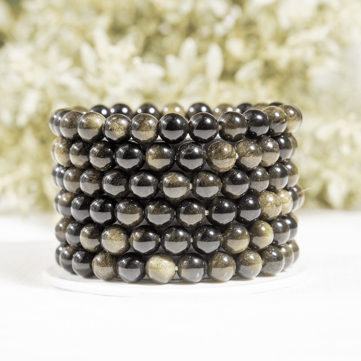 Golden Obsidian Bracelet (Trauma and Releases Imbalances, Negative Energies) DestGlow