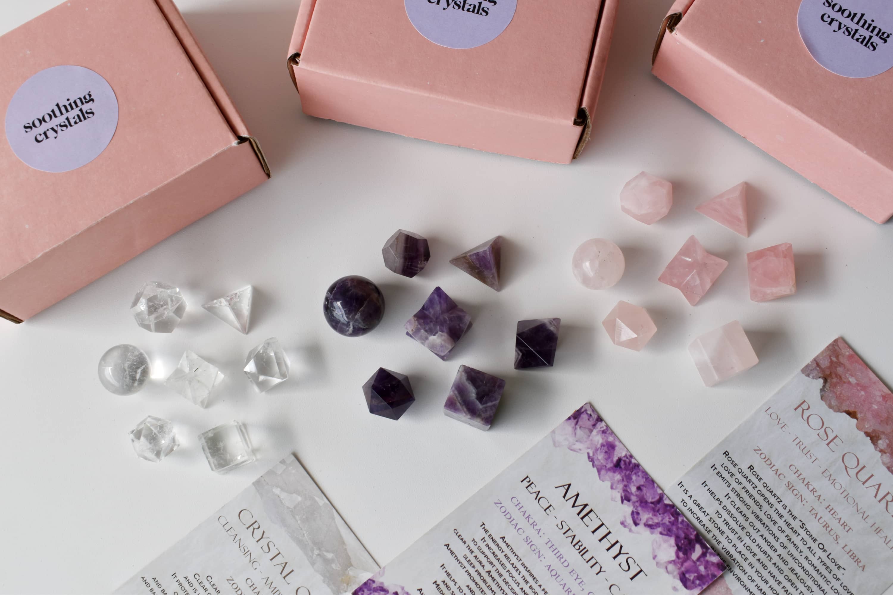 Rose Quartz Geometry Set (Relaxation and Love ) DestGlow