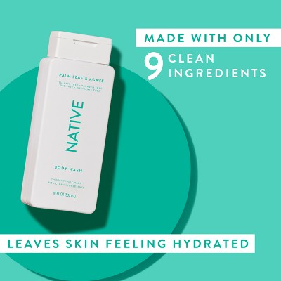 Native Body Wash for Men & Women Sulfate Free Palm Leaf & Agave 18 fl oz - New by This is Beauty US