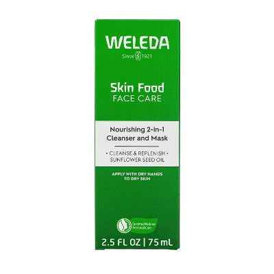 Weleda Skin Food 2-In-1 Cleanser & Mask 2.5 fl oz - New