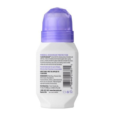 Crystal Essence Deodorant Roll-On Lavender & White Tea 2.25 Oz by This is Beauty US