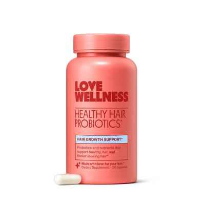 Love Wellness Healthy Hair Probiotics for Fuller and Shinier Hair 30ct - New