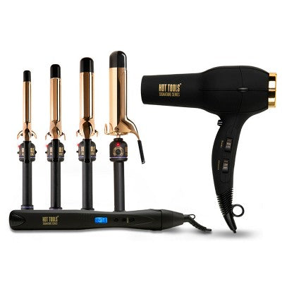 Hot Tools Pro Signature Gold Curling Iron - Imperfect Box by This is Beauty US