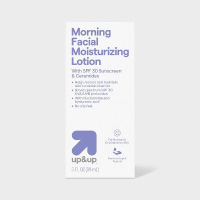 Morning Facial Moisturizing Lotion with Sunscreen SPF 30 3 fl oz up&up - Missing Box by This is Beauty US