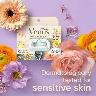 Rifle Paper Co. + Venus Deluxe Smooth Sensitive Razor Blade Refills 4ct - Missing Box