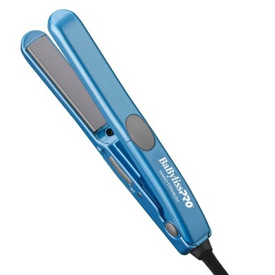 BaBylissPRO Nano Titanium Mini Flat Iron & Pouch Blue - New by This is Beauty US