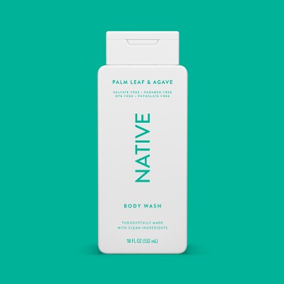 Native Body Wash for Men & Women Sulfate Free Palm Leaf & Agave 18 fl oz - New by This is Beauty US