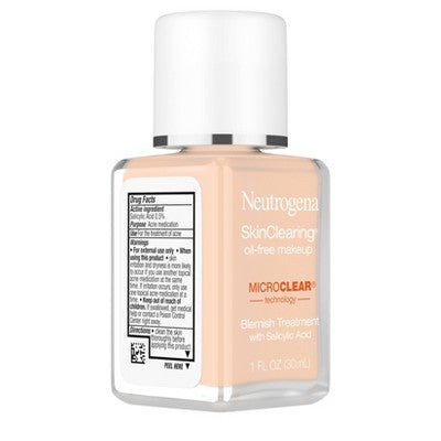 Neutrogena Skin Clearing Oil-Free Liquid Foundation 40 Nude 1 fl oz - Imperfect Container by This is Beauty US