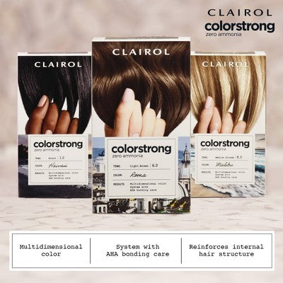 Clairol ColorStrong Permanent Hair Color Dye Kit 6 Light Brown - Imperfect Box by This is Beauty US