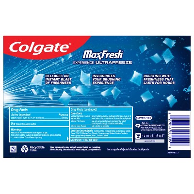 Colgate Max Fresh Toothpaste Cool Mint 6.3oz/3pk - Imperfect Box by This is Beauty US