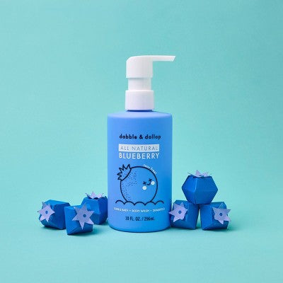 Dabble & Dollop Kids 3-in-1 Shampoo, Body Wash & Bubble Bath Blueberry 10 fl oz - Imperfect Container by This is Beauty US