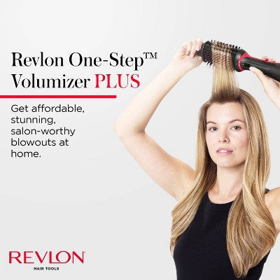 Revlon One-Step Volumizer PLUS Hair Dryer and Hot Air Brush Black - Imperfect Box