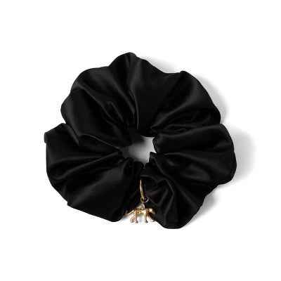 The Hair Edit Charming Ruched Ribbon Satin Scrunchie - Imperfect Box