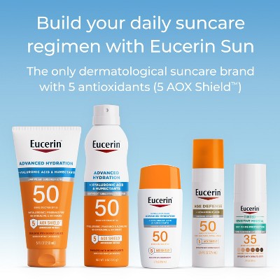 Eucerin Advanced Hydration Sunscreen Lotion SPF 50 5 fl oz - Imperfect Container DestGlow