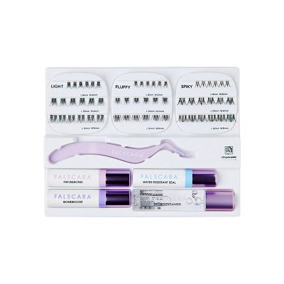 Falscara Studio The Artist Kit Lash Extension Kit Delicate Lash Clusters 57ct - Imperfect Box DestGlow