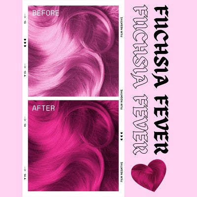 Manic Panic Love Colors Fuchsia Fever Temporary Hair Color Pink 8 fl oz - New by This is Beauty US