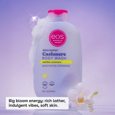 eos Shea Better Cashmere Body Wash Vanilla Cashmere 16 fl oz - Imperfect Container by This is Beauty US
