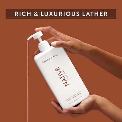 Native Sulfate Free Body Wash Coconut; Vanilla 36 fl oz - Imperfect Container by This is Beauty US