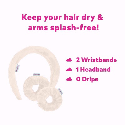 MakeUp Eraser Wifey Head Band/Wrist Guard/Wipe 3ct - New - DestGlow