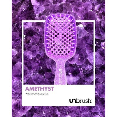 UNbrush Detangler Hair Brush Glitter Amethyst - Imperfect Box by This is Beauty US